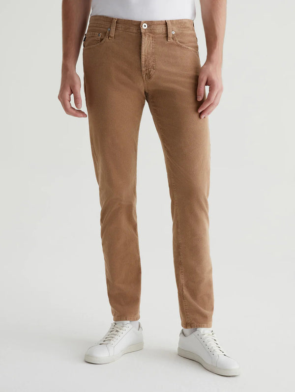 Tellis Modern Slim Pant - Sulfur Light Truffle Corduroy-AG Jeans-Over the Rainbow