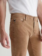 Tellis Modern Slim Pant - Sulfur Light Truffle Corduroy-AG Jeans-Over the Rainbow