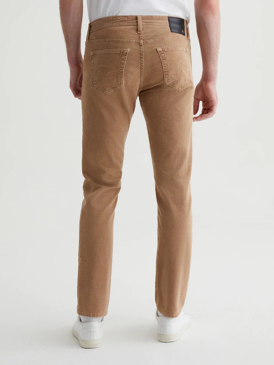Tellis Modern Slim Pant - Sulfur Light Truffle Corduroy-AG Jeans-Over the Rainbow