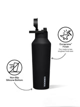 Classic Sport Canteen - 20 oz Matte Black-CORKCICLE-Over the Rainbow