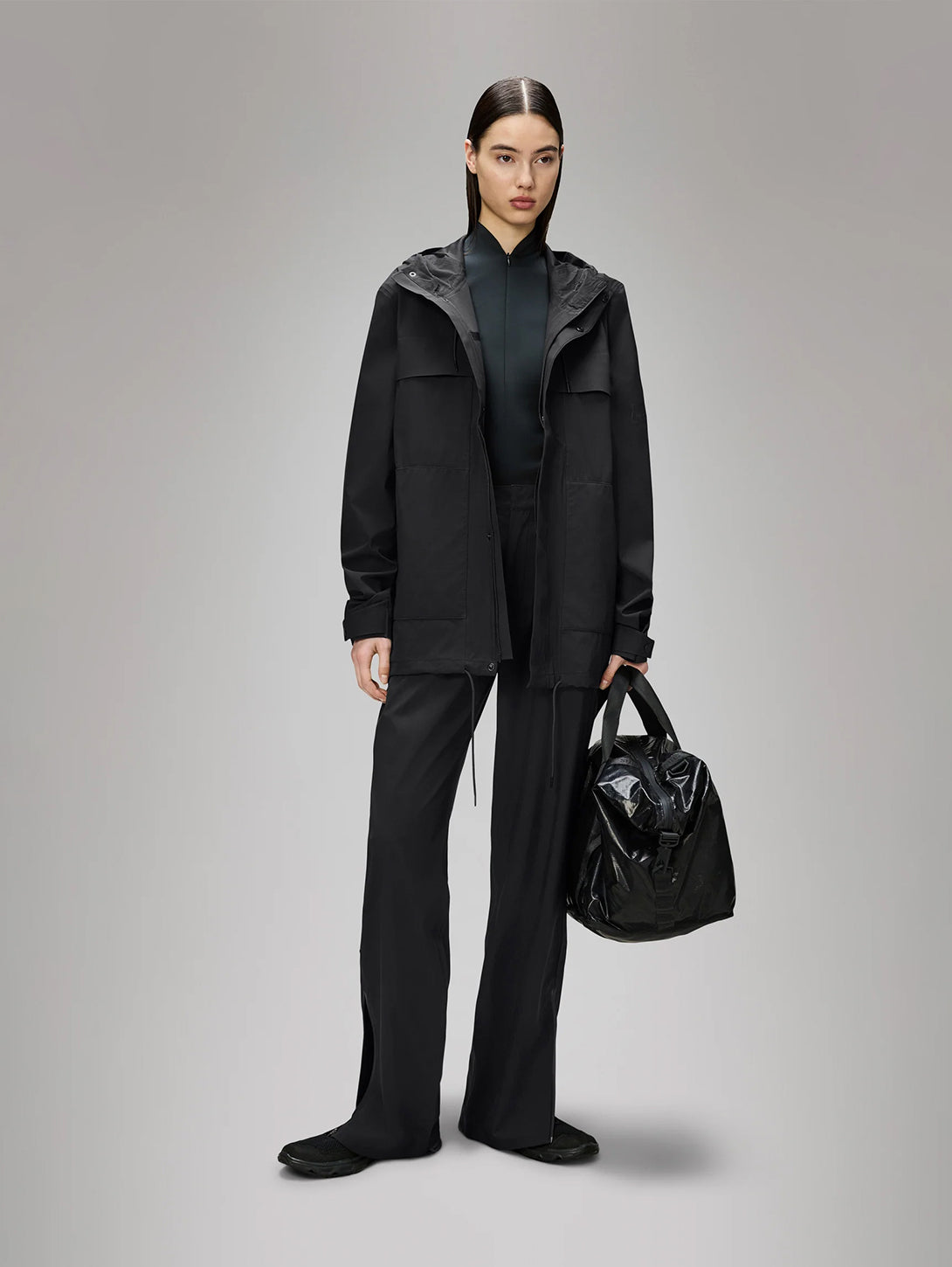ジャケット・アウター 700fill warm-up jacket XL black RAINS | Suva Hardshell Cargo Jacket - Black | Over The