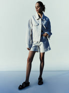 Dame High Rise Baggy Short - Fortune Cookie-AGOLDE-Over the Rainbow