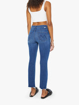 The Mid Rise Dazzler Ankle Fray Jean - Nothing Between Us-Mother-Over the Rainbow