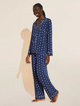 Gisele Printed PJ Set - Navy-EBERJEY-Over the Rainbow