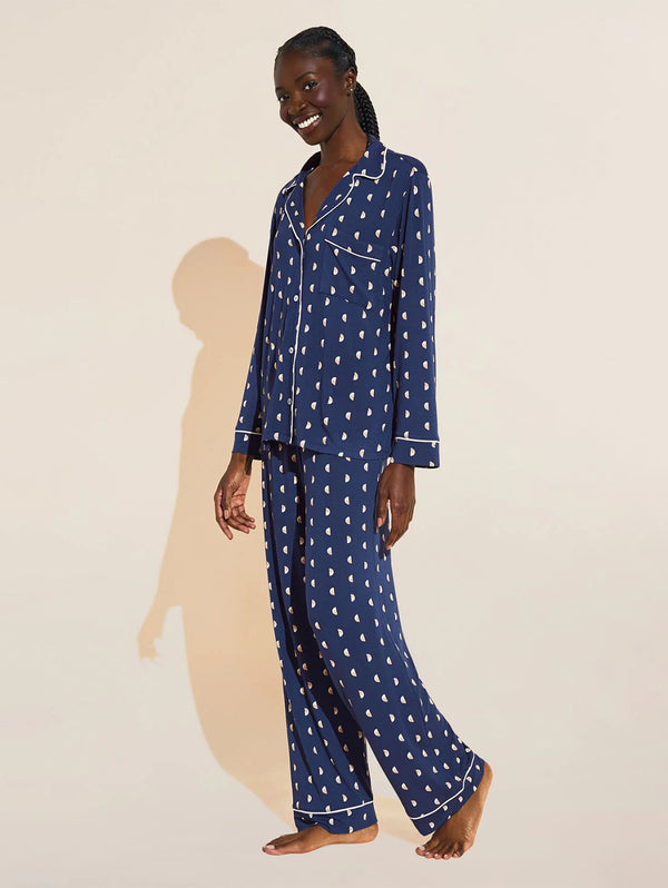 Gisele Printed PJ Set - Navy-EBERJEY-Over the Rainbow