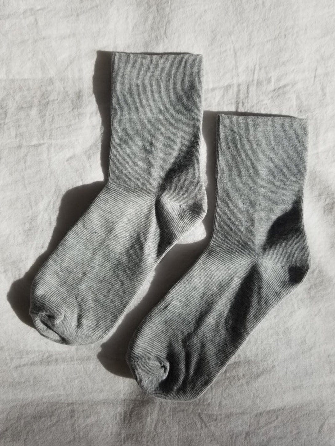 Sneaker Socks - Heather Grey-LE BON SHOPPE-Over the Rainbow