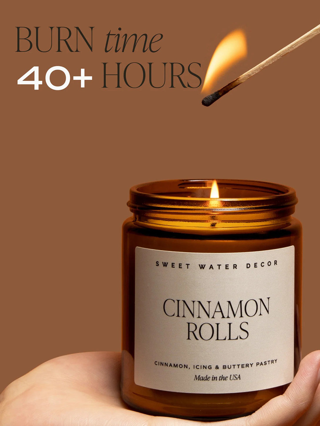 Amber Soy Candle - Wildflowers-SWEET WATER DECOR-Over the Rainbow