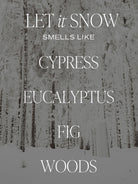 Matte Jar Soy Candle - Let It Snow-SWEET WATER DECOR-Over the Rainbow