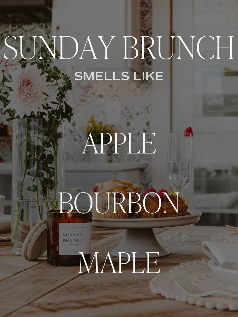 Amber Jar Soy Candle - Sunday Brunch-SWEET WATER DECOR-Over the Rainbow