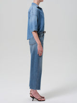 Ayla Raw Crop Jean - Telegraph