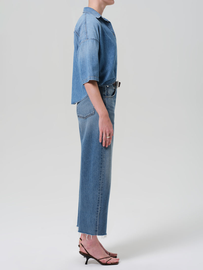 Ayla Raw Crop Jean - Telegraph