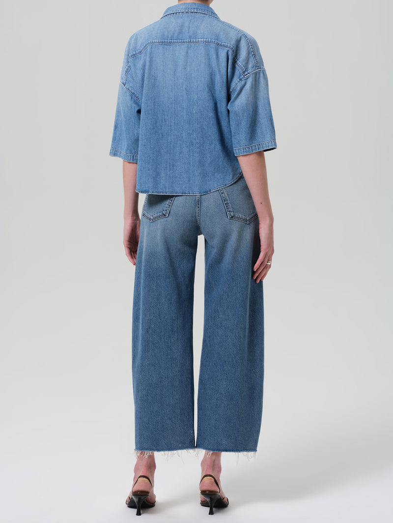 Ayla Raw Crop Jean - Telegraph