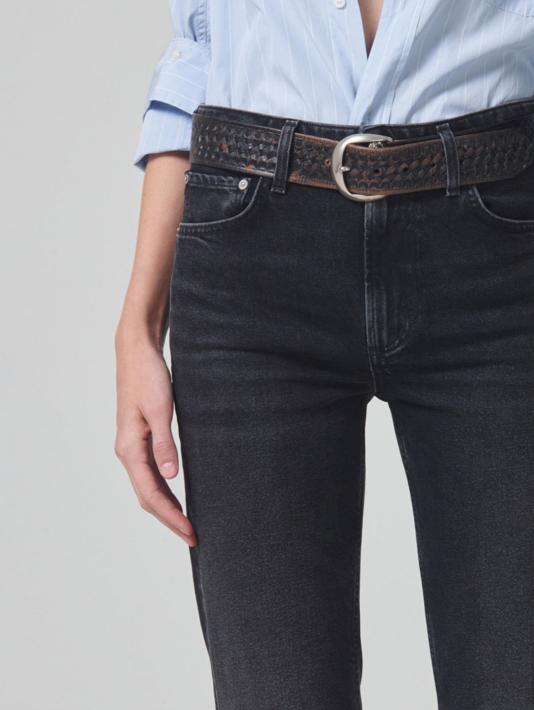 Zurie Straight Leg Jean - Stormy-Citizens of Humanity-Over the Rainbow