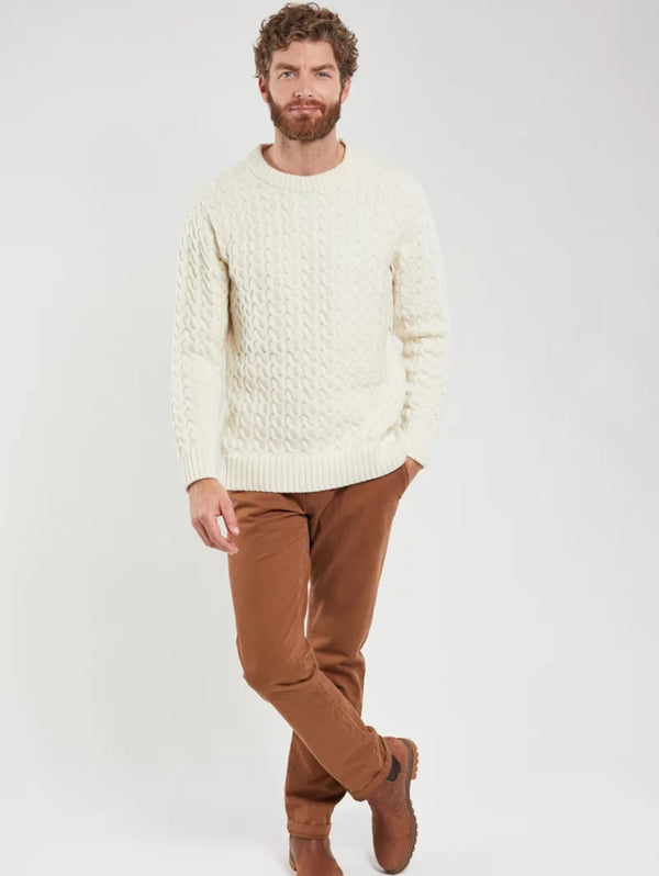 Cable Knit Sweater - Ivory-Armor Lux-Over the Rainbow