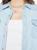 The Super Ex's Crop Step Fray Shirt - No End In Sight-Mother-Over the Rainbow