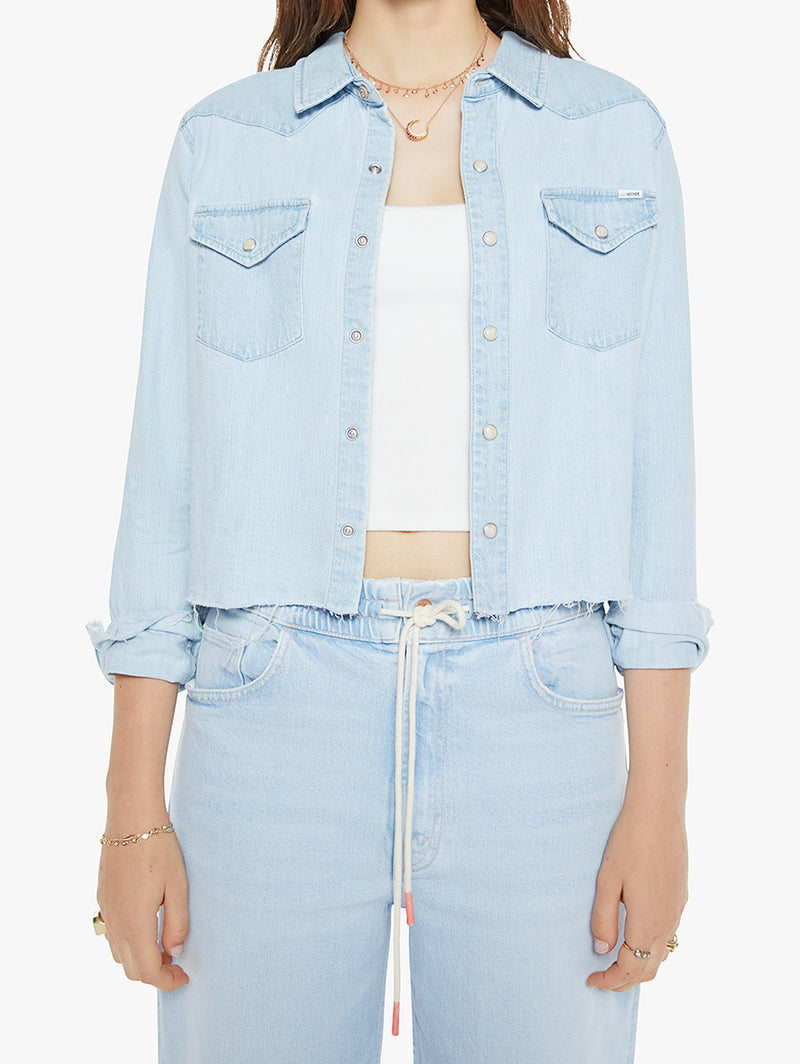 The Super Ex's Crop Step Fray Shirt - No End In Sight-Mother-Over the Rainbow