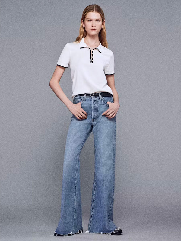 The Sport Polo - Cream Multi-FRAME-Over the Rainbow