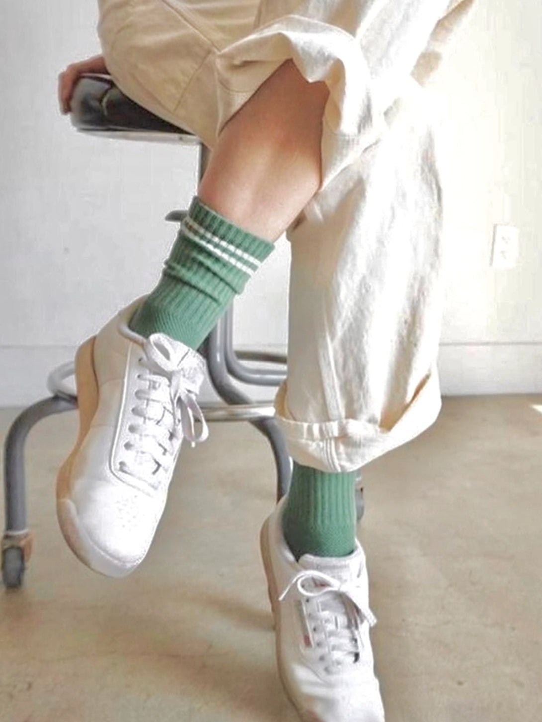 Boyfriend Socks - Meadow-LE BON SHOPPE-Over the Rainbow