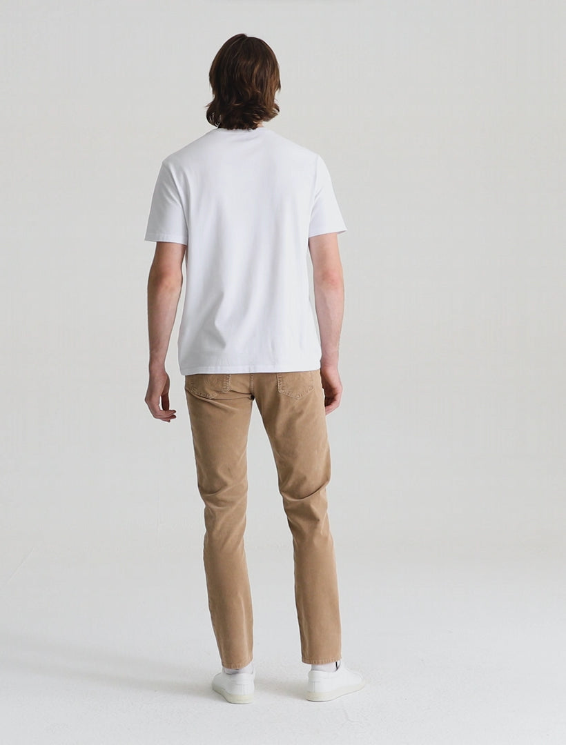Tellis Modern Slim Pant - Sulfur Light Truffle Corduroy-AG Jeans-Over the Rainbow