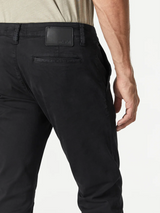 Johnny Twill Chino Pant - Black Sateen Twill-Mavi-Over the Rainbow