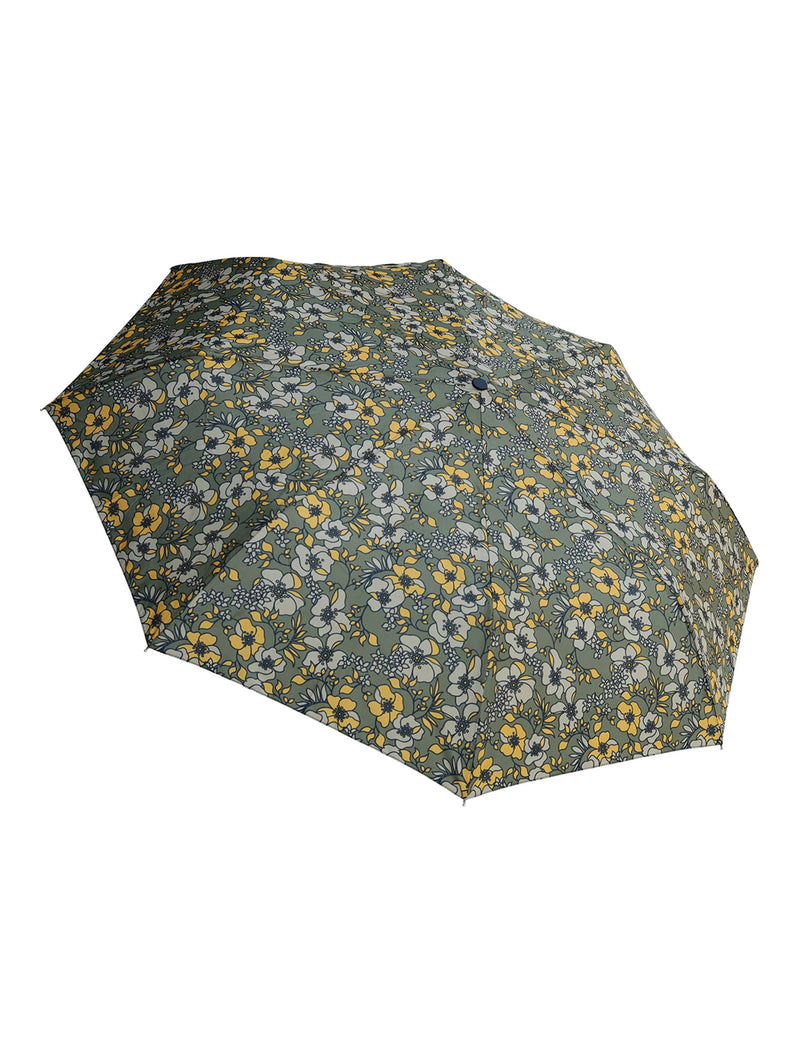 Printed Umbrella - Olive Flowers-BALLANTYNE-Over the Rainbow