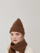 Classic Angora Beanie - Walnut-LE BONNET-Over the Rainbow