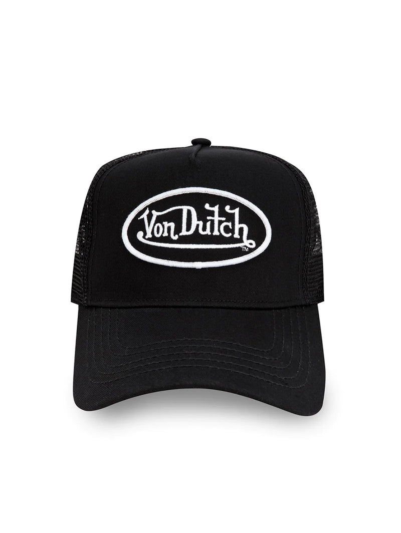 Classic Trucker Hat - Black-VON DUTCH-Over the Rainbow