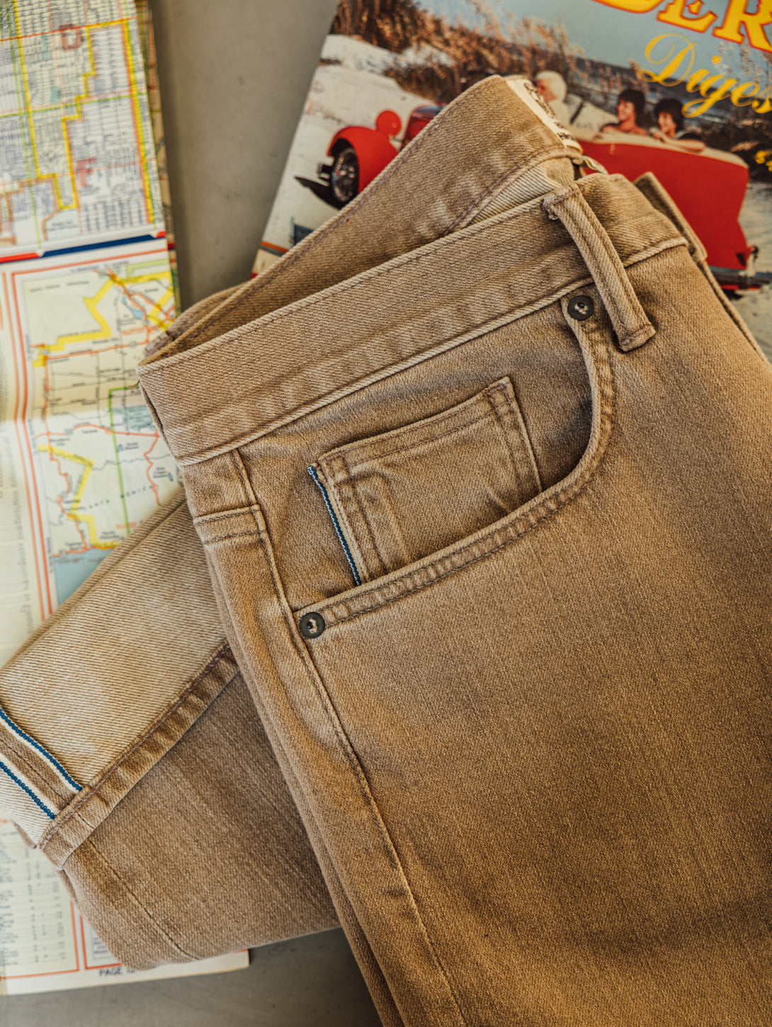 The Hammer Straight Jean - Dusty Brown-HIROSHI KATO-Over the Rainbow