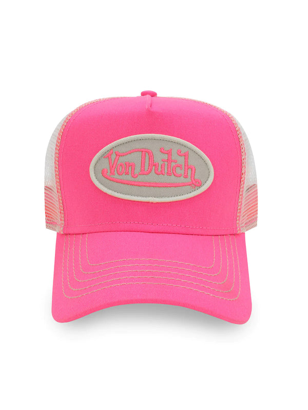 Trucker Hat- Hot Pink-VON DUTCH-Over the Rainbow