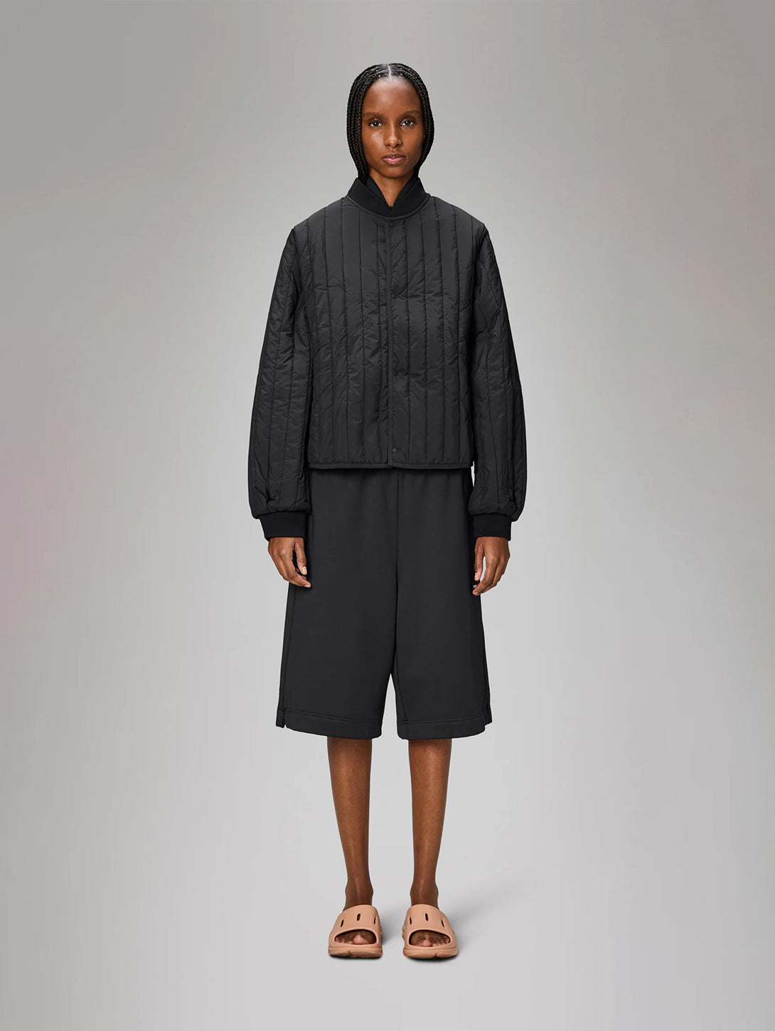 Banja Liner Bomber Jacket - Black-Rains-Over the Rainbow