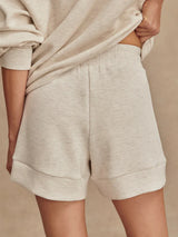Atrium High Rise Short - Ivory Marl-VARLEY-Over the Rainbow