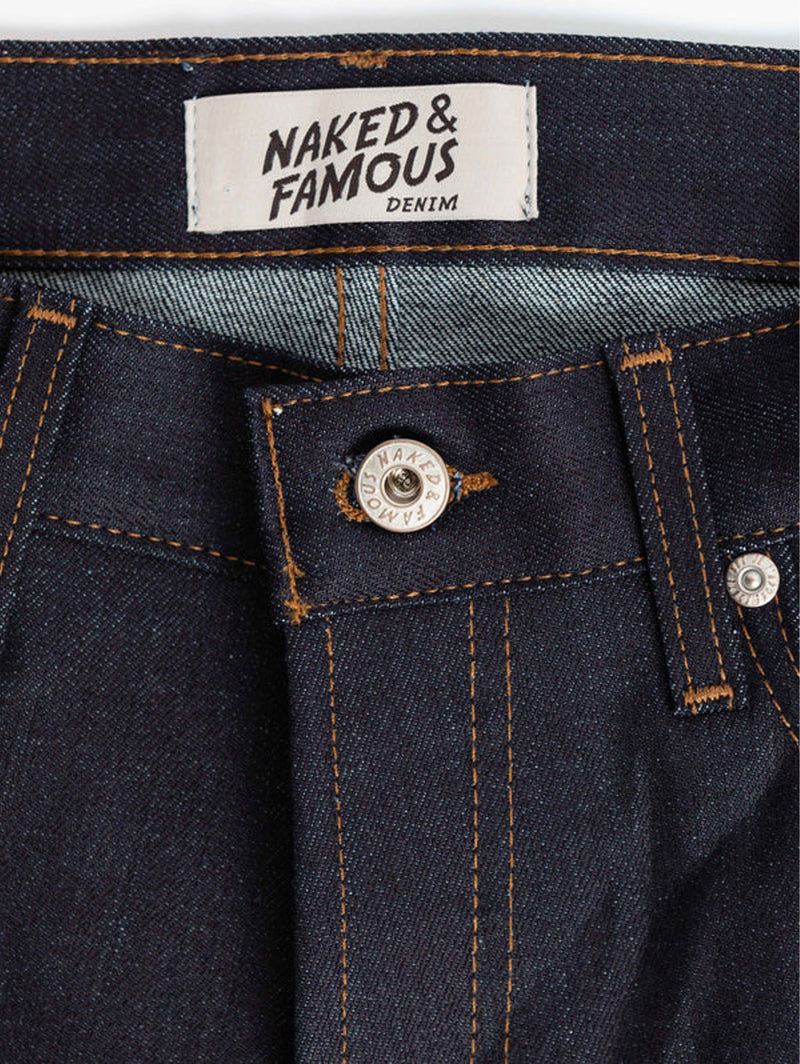 Nice Guy Stretch Selvedge Jean - Nightshade-Naked & Famous-Over the Rainbow
