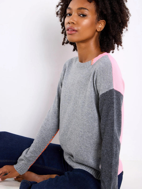 Writers Block Crewneck Sweater - Fog Candy-LISA TODD-Over the Rainbow