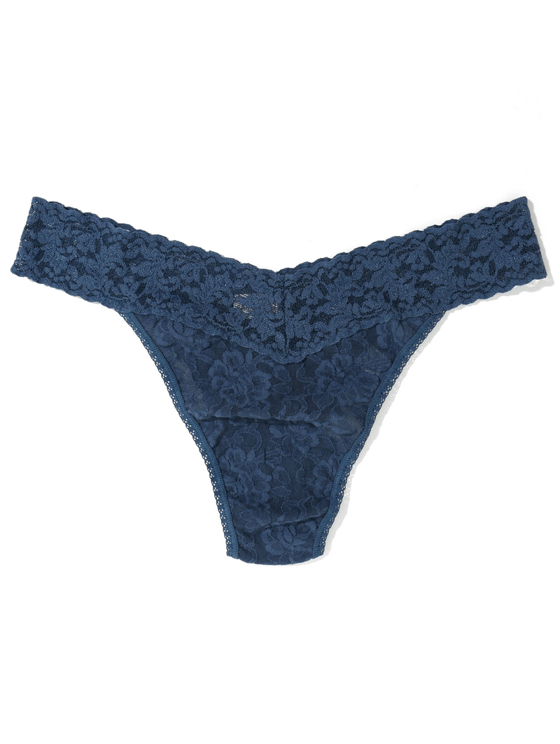 Signature Lace Low Rise Thong - Primary Colours