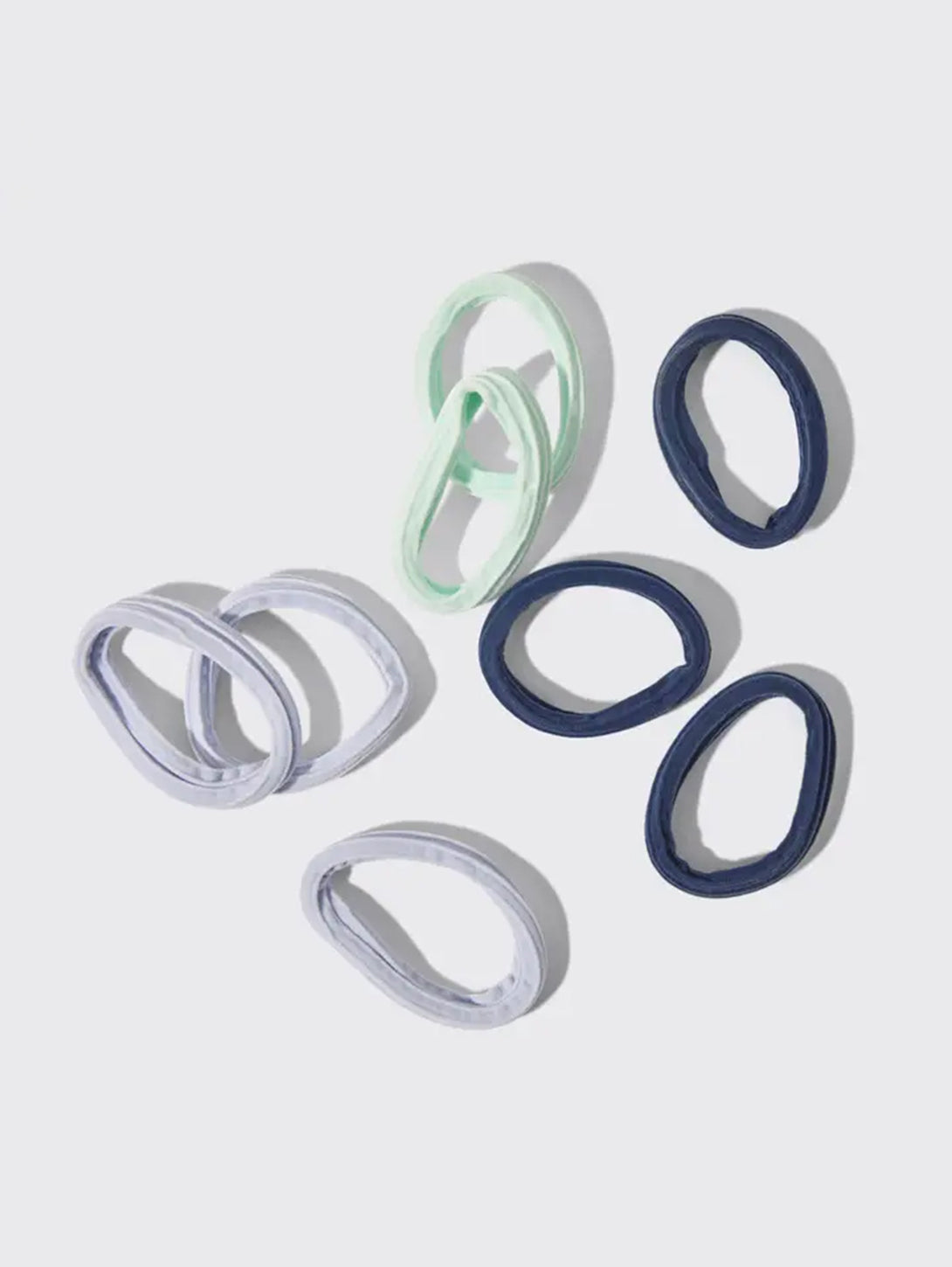 Seamless Hair Elastics 8pc Set- Garden Bouquet-KITSCH-Over the Rainbow