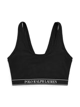 Scoop Cropped Tank Bralette - Onyx-POLO by RALPH LAUREN-Over the Rainbow