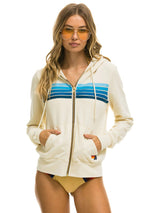 5 Stripe Hoodie - Vintage White-AVIATOR NATION-Over the Rainbow