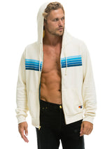 5 Stripe Hoodie - Vintage White-AVIATOR NATION-Over the Rainbow