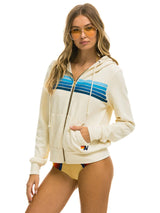 5 Stripe Hoodie - Vintage White-AVIATOR NATION-Over the Rainbow