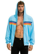 5 Stripe Zip Hoodie - Sky 2-AVIATOR NATION-Over the Rainbow