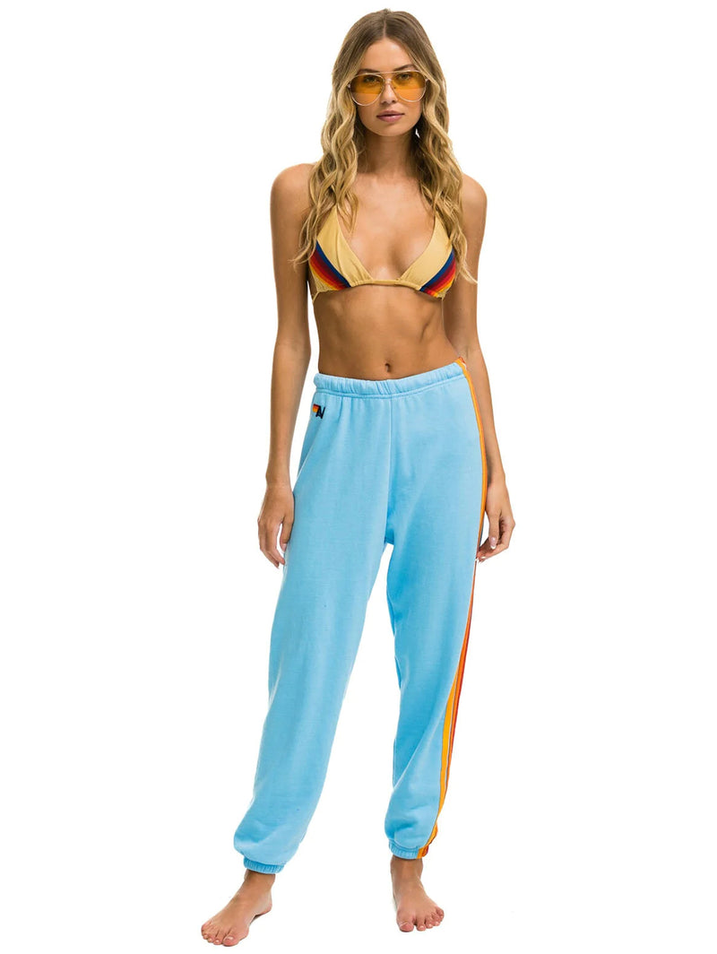 5 Stripe Sweatpant - Sky 2-AVIATOR NATION-Over the Rainbow