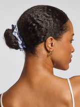 Ruched Satin Scrunchies 5pc Set - Garden Bouquet