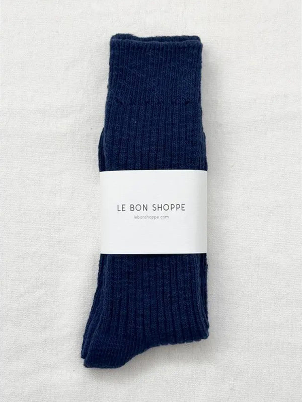 Cottage Socks - Navy