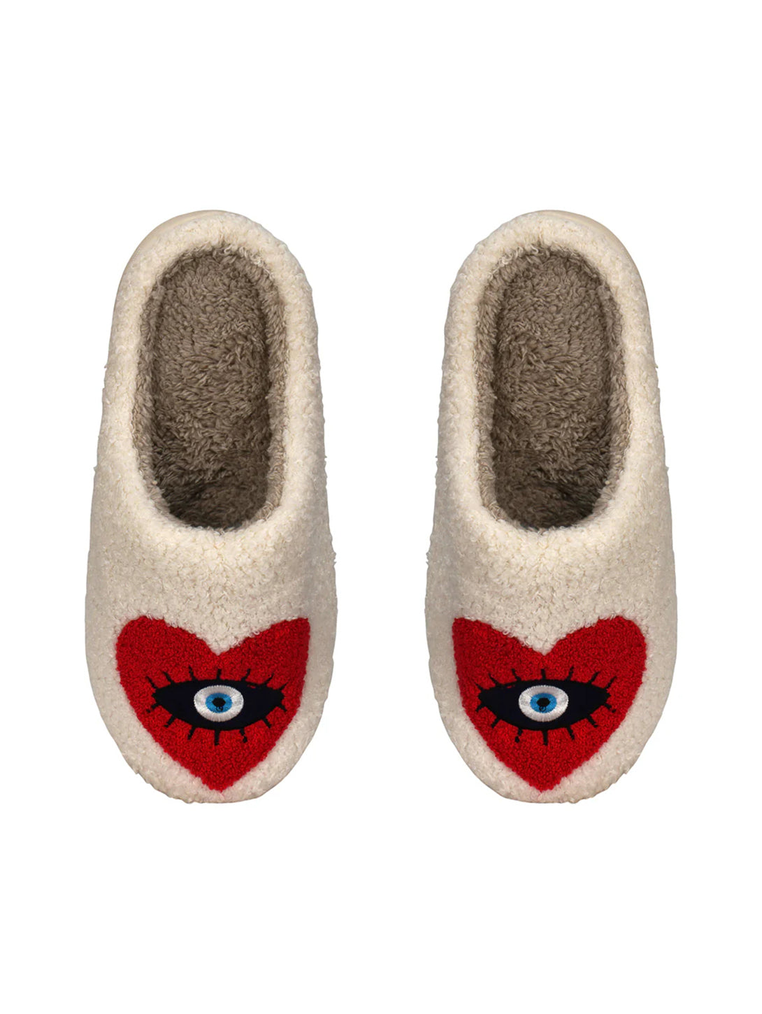 Eye Heart You Slippers - Red-LIM LIM-Over the Rainbow
