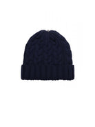 Charlie Cable Knit Hat - Navy-Lindo F-Over the Rainbow