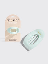 Recycled Small Flat Cloud Clip - Sage Leaf