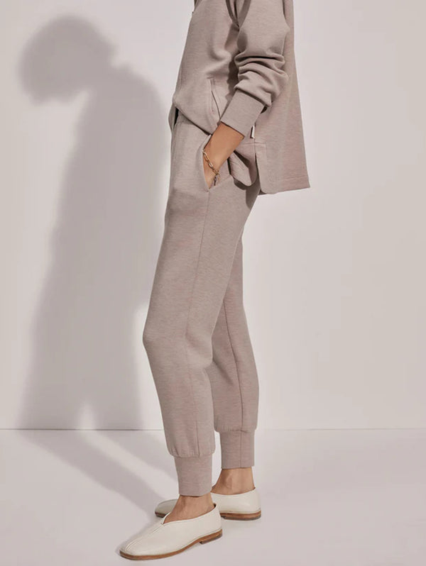 The Slim Cuff Pant 25" - Taupe Marl-VARLEY-Over the Rainbow