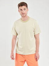 Classic Stripe Boxy Tee - Pale Olive/Milk-Armor Lux-Over the Rainbow