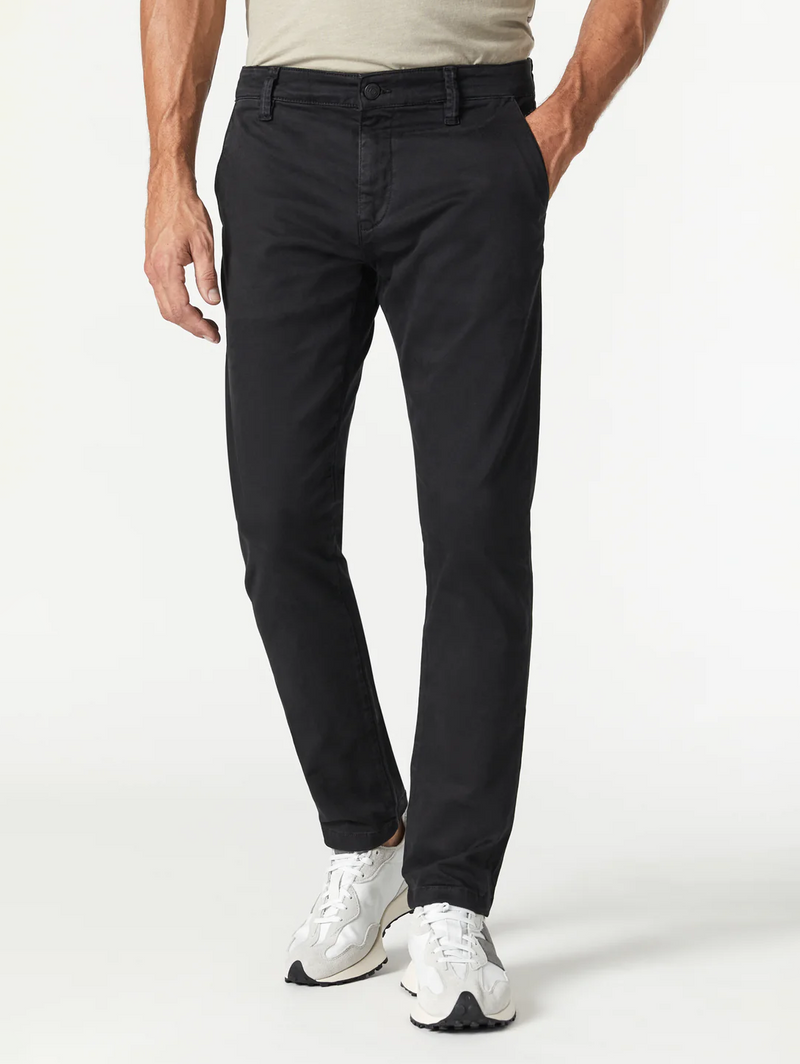 Johnny Twill Chino Pant - Black Sateen Twill-Mavi-Over the Rainbow