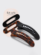 Flat Lay Claw Clip Set - Black/Tort-KITSCH-Over the Rainbow